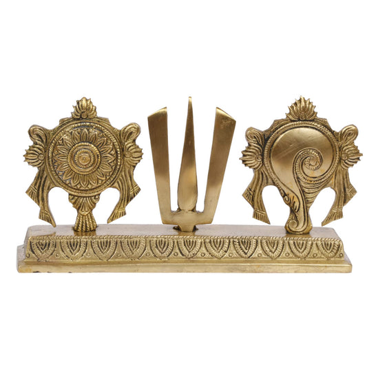 Shanku Namam Chakra Brass: Sacred Symbol of Purity, Protection, and Devotion