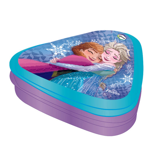 GLUMAN Triangle Lunch Box Frozen 35700 | 600ml Kids Lunchbox with Sauce Container