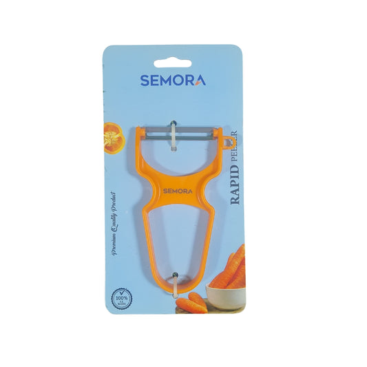 Semora Rapid Peeler | Stainless Steel Sharp Blades for Vegetables & Fruits