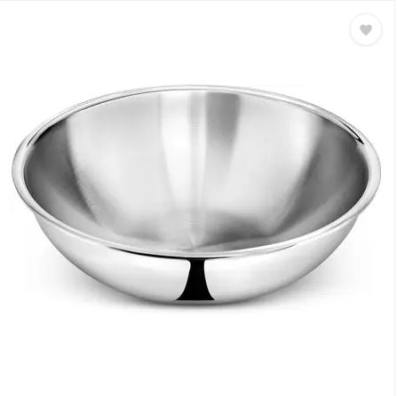 Elentra Triply Stainless Steel Tasra/Tasla 26 cm (3.3 L) | Heavy Bottom Cookware Without Lid