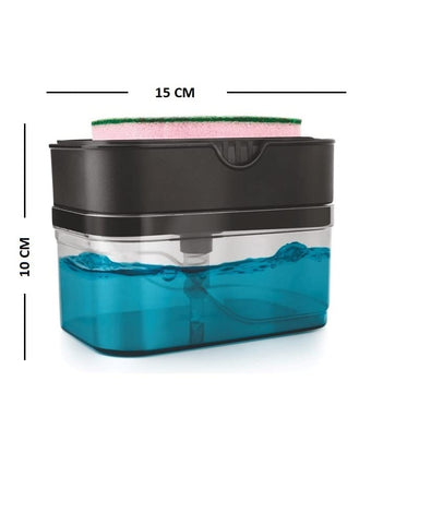 Semora Soap Dispenser, Liquid Dispenser Pump 300 ML with Sponge Holder for Kitchen 300 ml Liquid Dispenser (Multicolor) Semora Soap Dispenser, Liquid Dispenser Pump 300 ML with Sponge Holder for Kitchen 300 ml Liquid Dispenser (Multicolor)