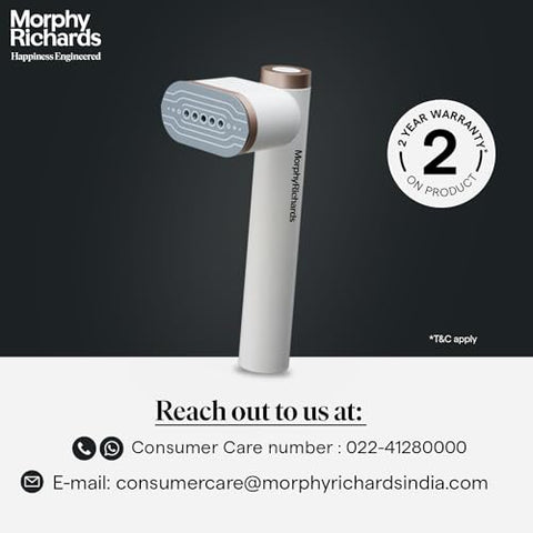 Morphy Richards Plastic Vogue Steam 1200 watts Garment Steamer 500021 Morphy Richards Plastic Vogue Steam 1200 watts Garment Steamer 500021