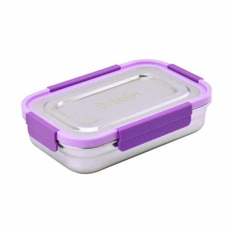 DUBBLIN Dineout Sr. Stainless Steel Lunch Box Insulated Airtight Spill Proof, sabzi Container Inside, 1000 ml, Violet DUBBLIN Dineout Sr. Stainless Steel Lunch Box Insulated Airtight Spill Proof, sabzi Container Inside, 1000 ml, Violet