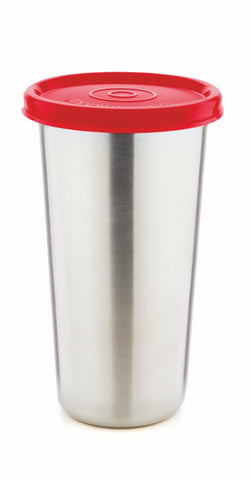 SignoraWare Stainless Steel Mini Tumbler/Food Storage with Lid | Air Tight Leak Proof Glass Tumblers for Office Gym Yoga Hiking Trekking Travel Home Kitchen (300ml), Set of 1, Red SignoraWare Stainless Steel Mini Tumbler/Food Storage with Lid | Air Tight Leak Proof Glass Tumblers for Office Gym Yoga Hiking Trekking Travel Home Kitchen (300ml), Set of 1, Red