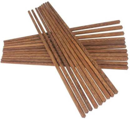 10 Pairs Natural Wooden Reusable Chopsticks for Sushi, Noodles, Fried Rice (24 cm, Brown) (Wooden Chopstick - Pair 10) 10 Pairs Natural Wooden Reusable Chopsticks for Sushi, Noodles, Fried Rice (24 cm, Brown) (Wooden Chopstick - Pair 10)