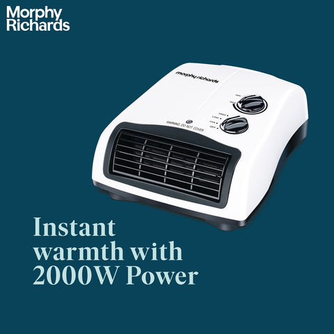 Morphy Richards Orbit 2000W PTC Room Heater (White) | Portable & Energy Efficient Heater - 290036 Morphy Richards Orbit 2000W PTC Room Heater (White) | Portable & Energy Efficient Heater - 290036