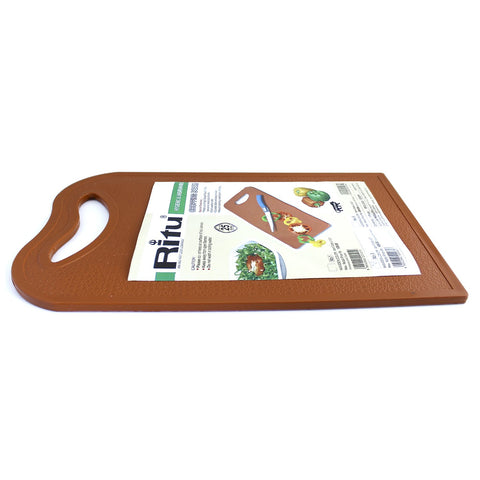 Ritu J-61 No. 3 Chopping Board (Brown) , Plastic Chopping Board