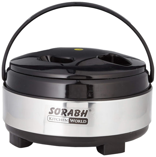 Sorabh Fresia 6000 Stainless Steel Casserole Hotpot 6000ML | Large Capacity Food Warmer