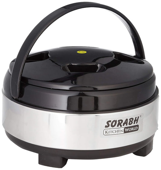 Sorabh Fresia 6000 Stainless Steel Casserole Hotpot 6000ML | Large Capacity Food Warmer