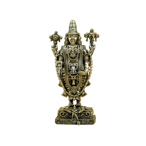 Brass Tirupati Balaji Idol with Garuda Base – Divine Home Decor & Puja Idol Brass Tirupati Balaji Idol with Garuda Base – Divine Home Decor & Puja Idol