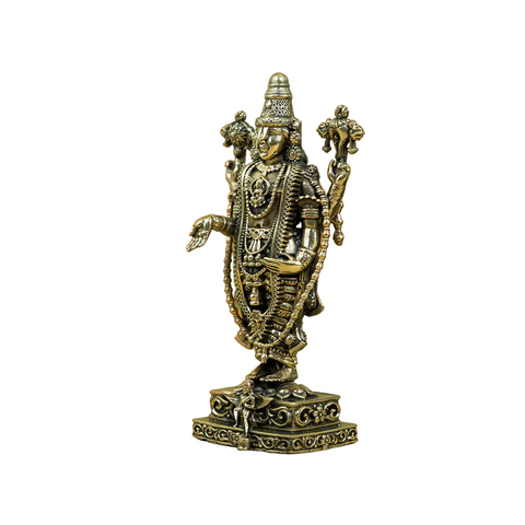 Brass Tirupati Balaji Idol with Garuda Base – Divine Home Decor & Puja Idol Brass Tirupati Balaji Idol with Garuda Base – Divine Home Decor & Puja Idol