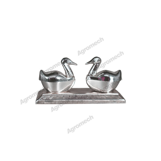 Silver, Double Duck, Kumkum Dabbi