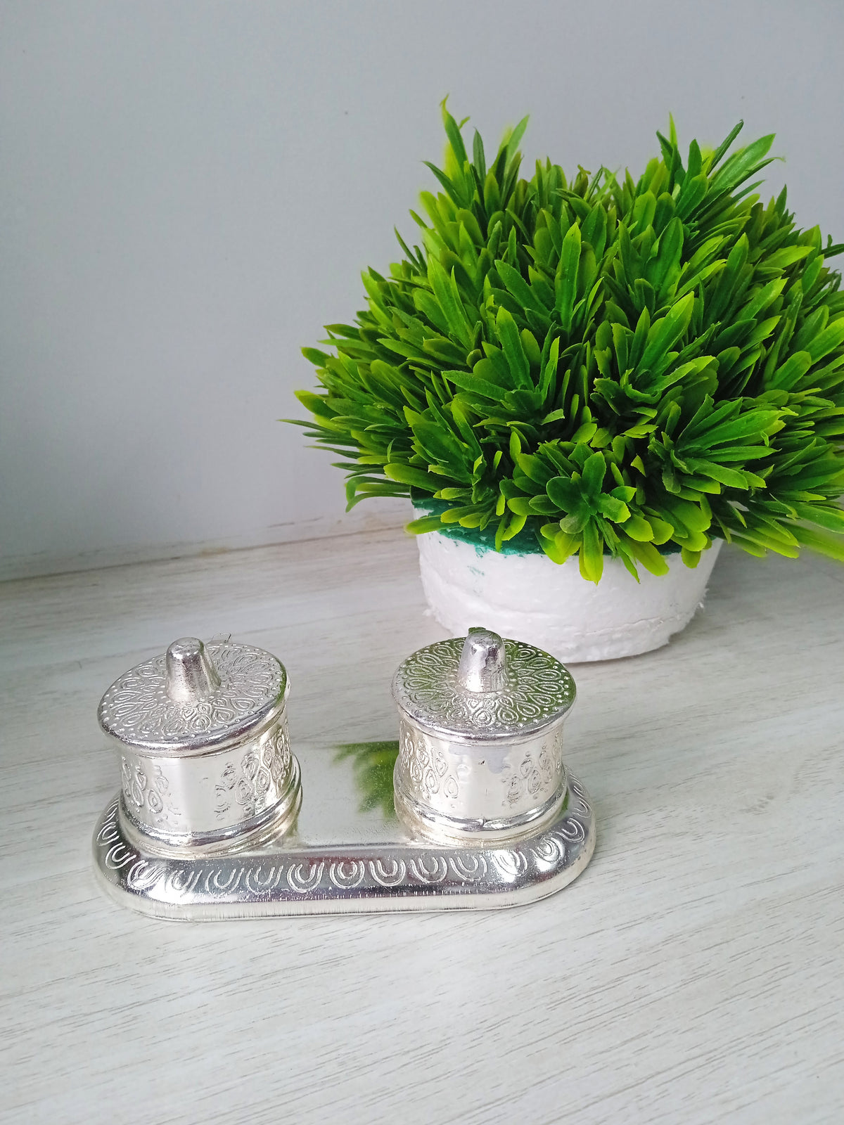 pooja items, return gifts, silver
