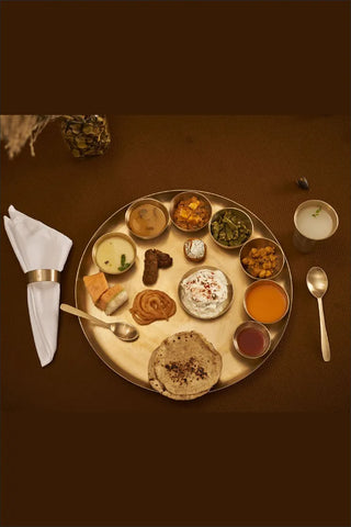 Pure Kansa Bronze Dinner Set - 13 Pcs Rajwadi Kansa Thali Set - Matte Finish Traditional Utensils for Dining - Ideal Gift for Special Occasions Pure Kansa Bronze Dinner Set - 13 Pcs Rajwadi Kansa Thali Set - Matte Finish Traditional Utensils for Dining - Ideal Gift for Special Occasions