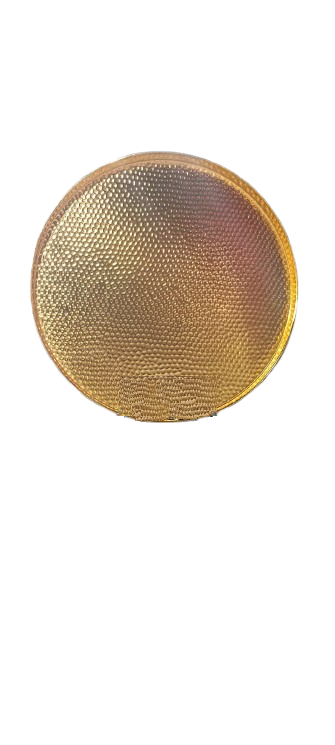 Metal German Silver Gold Colour Plates – Elegant Plated Dinnerware for Gifting & Serving