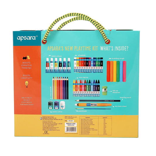 Apsara Art Explorer Kit – Creative Art Set with 20 Activity Cards & Multi-Color Art Supplies