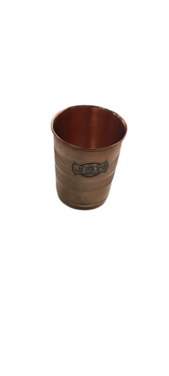 BR K.K Copper Plain Glass – Pure Copper Drinking Glass for Health & Style