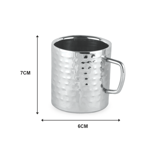 SEMORA Refresh Mug Pearl Plain – Stainless Steel Double Wall Insulated Mug (Pack of 1)