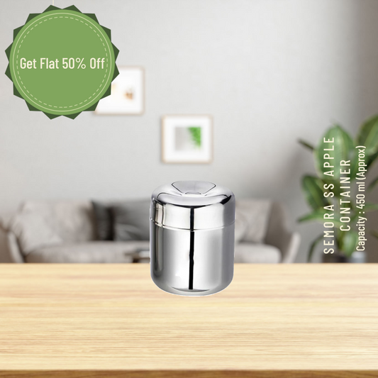 SEMORA Apple Stainless Steel Container No. 9 | Durable and Stylish Storage for Freshness and Organization