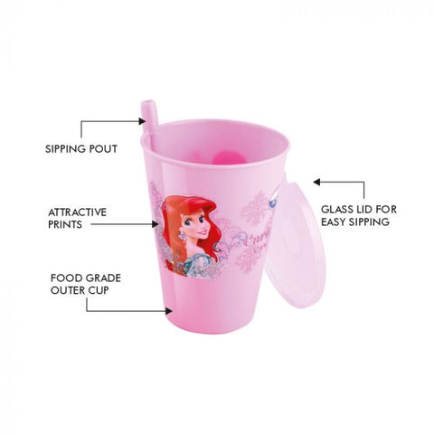 Joyo Plastic Disney Sipper Glass with Straw and Lid, 350ml | Best Plastic Sipper Glass with Straw and Lid for Kids Easy to sip Joyo Plastic Disney Sipper Glass with Straw and Lid, 350ml | Best Plastic Sipper Glass with Straw and Lid for Kids Easy to sip