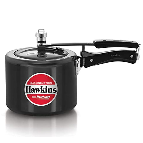 Hawkins 3 Litre Instaa Pressure Cooker, Induction Inner Lid Cooker, Tall Body Hard Anodised Cooker, Best Black Cooker, Black (IIH3T) Hawkins 3 Litre Instaa Pressure Cooker, Induction Inner Lid Cooker, Tall Body Hard Anodised Cooker, Best Black Cooker, Black (IIH3T)