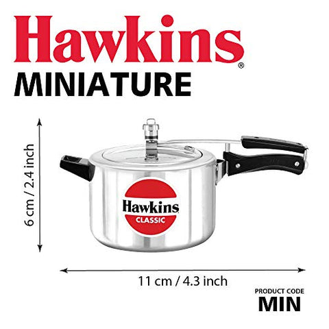 Hawkins Miniature Cooker, Toy Cooker for Kids, Mini Cooker, Small Cooker for Kids, Silver (MIN) Hawkins Miniature Cooker, Toy Cooker for Kids, Mini Cooker, Small Cooker for Kids, Silver (MIN)