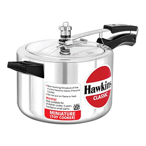 Hawkins Miniature Cooker, Toy Cooker for Kids, Mini Cooker, Small Cooker for Kids, Silver (MIN) Hawkins Miniature Cooker, Toy Cooker for Kids, Mini Cooker, Small Cooker for Kids, Silver (MIN)