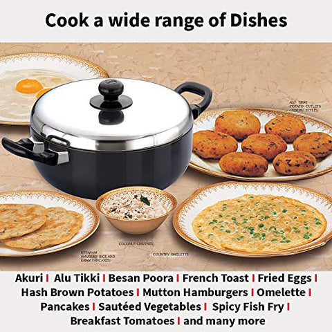 Futura Non Stick 9-Inch All Purpose Frying Pan with Stainless Steel Lid, 3.0-Liter Futura Non Stick 9-Inch All Purpose Frying Pan with Stainless Steel Lid, 3.0-Liter