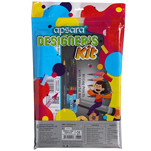 Apsara Writing Kit & Apsara Designer's Kit – Complete Stationery Sets for School and Art
