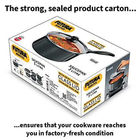 Futura Non Stick 8-Inch Sauce Pan with Glass Lid, 3.0-Liter Futura Non Stick 8-Inch Sauce Pan with Glass Lid, 3.0-Liter