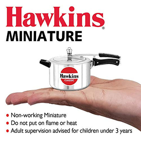 Hawkins Miniature Cooker, Toy Cooker for Kids, Mini Cooker, Small Cooker for Kids, Silver (MIN) Hawkins Miniature Cooker, Toy Cooker for Kids, Mini Cooker, Small Cooker for Kids, Silver (MIN)
