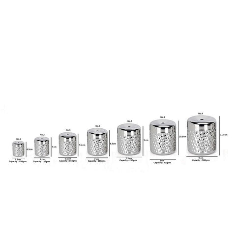 Semora Stainless Steel Tea & Sugar Container Set | Pearl Finish 7-Piece Kitchen Storage Canisters Semora Stainless Steel Tea & Sugar Container Set | Pearl Finish 7-Piece Kitchen Storage Canisters