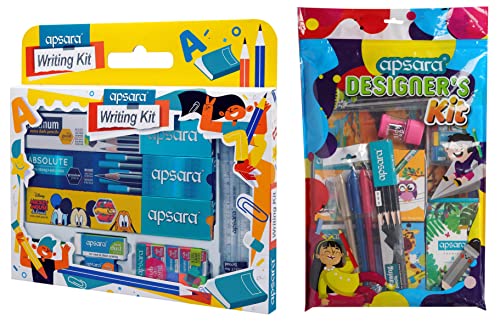 Apsara Writing Kit & Apsara Designer's Kit – Complete Stationery Sets for School and Art