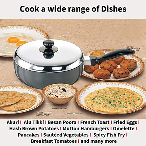 Futura Non Stick 9-Inch All Purpose Frying Pan with Stainless Steel Lid, 2.5-Liter Futura Non Stick 9-Inch All Purpose Frying Pan with Stainless Steel Lid, 2.5-Liter