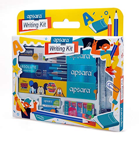 Apsara Writing Kit – Complete School Stationery Set with Pencils, Erasers, Sharpeners & More