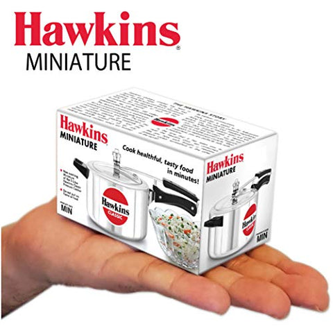 Hawkins Miniature Cooker, Toy Cooker for Kids, Mini Cooker, Small Cooker for Kids, Silver (MIN) Hawkins Miniature Cooker, Toy Cooker for Kids, Mini Cooker, Small Cooker for Kids, Silver (MIN)