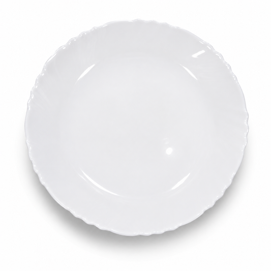 Cello Opal HS Plain Imperial Buffet Plate 12-inch white Colour