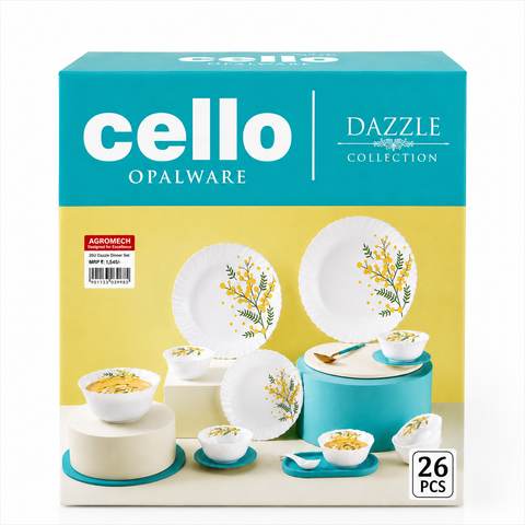 CELLO OPAL DAZZLE DINNER SET 26PCS