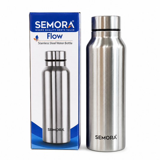 Semora Flow 1L SS Bottle – Stainless Steel Water Bottle