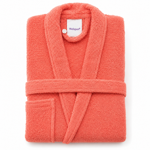 WELSPUN DEW BATH ROBE ASSORTED L SIZE