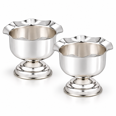 SEMORA AURA SET OF 2 BOWLS SILVER PLATED