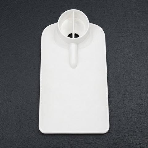 SW.(WHITE)S-2991-001 SPADE PLATTER - 12x7.5(30.5x19CM)