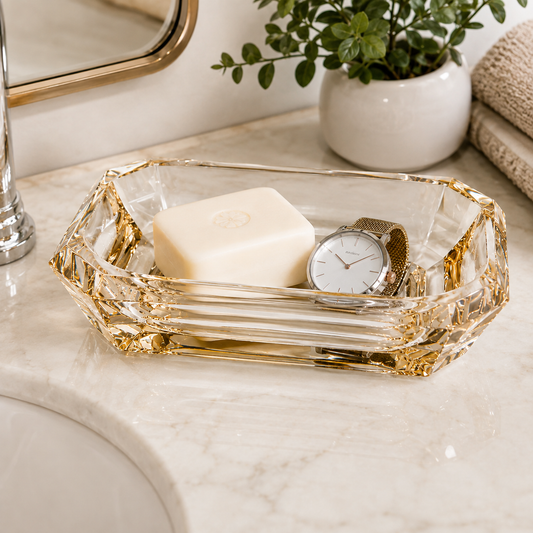 Jaypee Crystal Soap Dish – Transparent Plastic Bathroom Accessory
