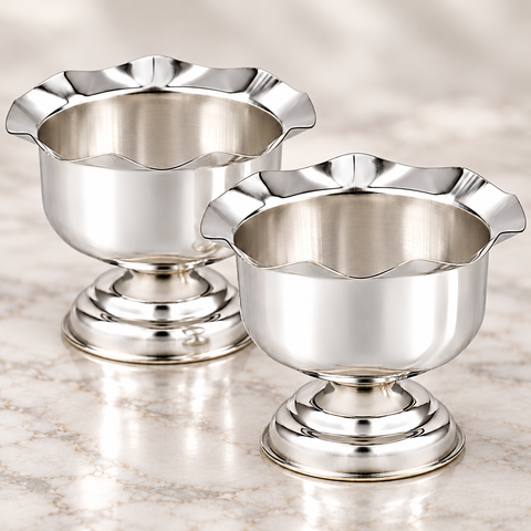 SEMORA AURA SET OF 2 BOWLS SILVER PLATED