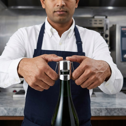 VAMI SS CHAMPAGNE BOTTLE STOPPER HSBA0021
