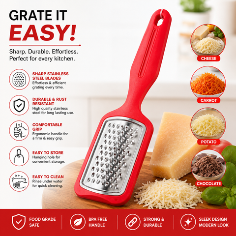 Signo Grassy Cheese Grater – Stainless Steel Kitchen Grater