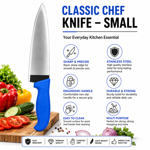 Cartini DB Chef Small Knife Black – Stainless Steel Kitchen Knife
