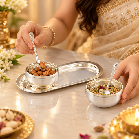 SEMORA IMPERIAL SERVING SET SILVER PLATED