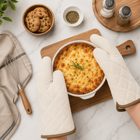 Vami Cotton Baking Gloves 27cm – Heat Resistant Kitchen Mitts