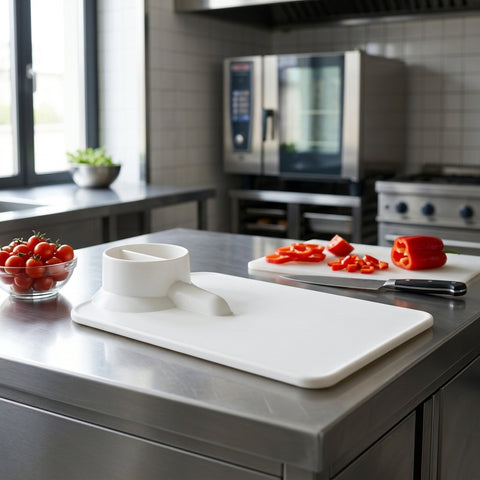 SW.(WHITE)S-2991-001 SPADE PLATTER - 12x7.5(30.5x19CM)